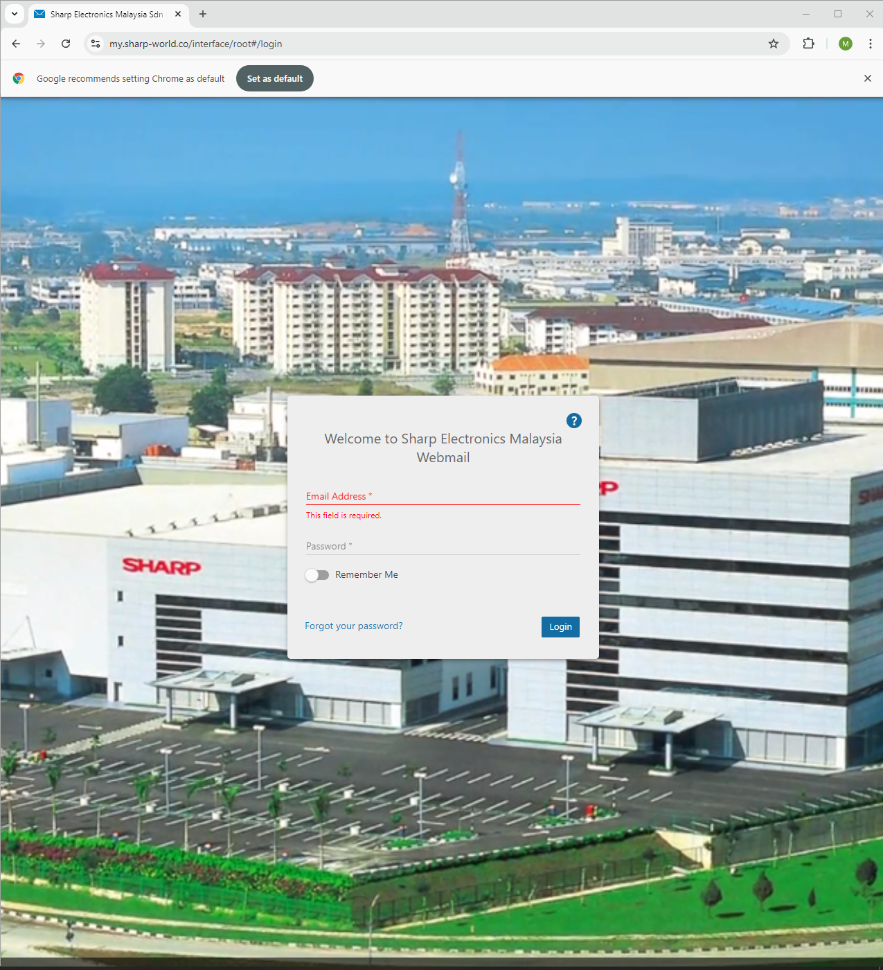 Sharp Knowledge Base | FAQ-Smartermail-How to Login to your Email