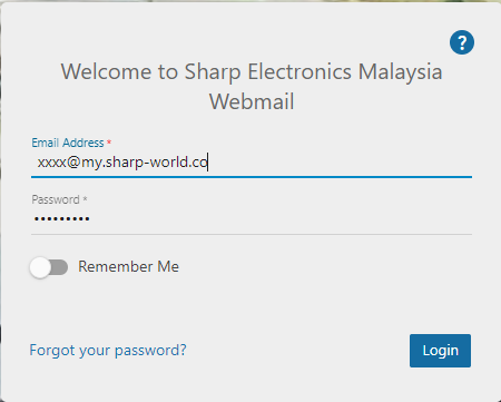 Sharp Knowledge Base | FAQ-Smartermail-How to Login to your Email